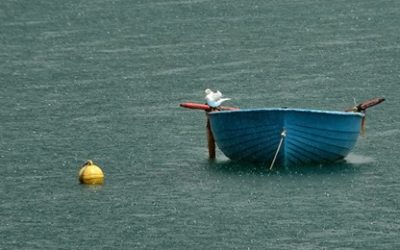 Il sussulto del lago per la pioggia